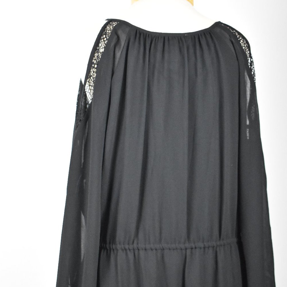 Calvin Klein Black chiffon dress cold shou… - Picture 9 of 9